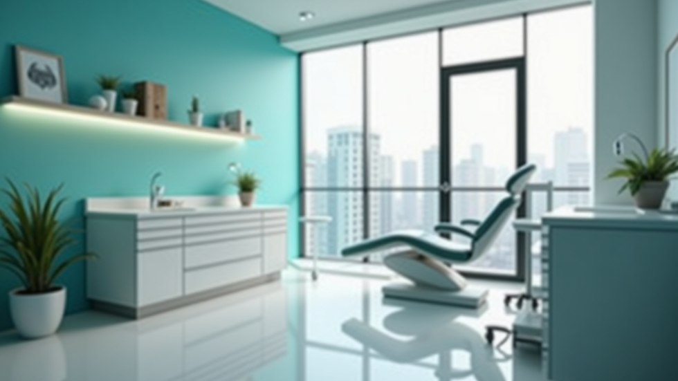 Close-up view of a modern medical aesthetic clinic room
