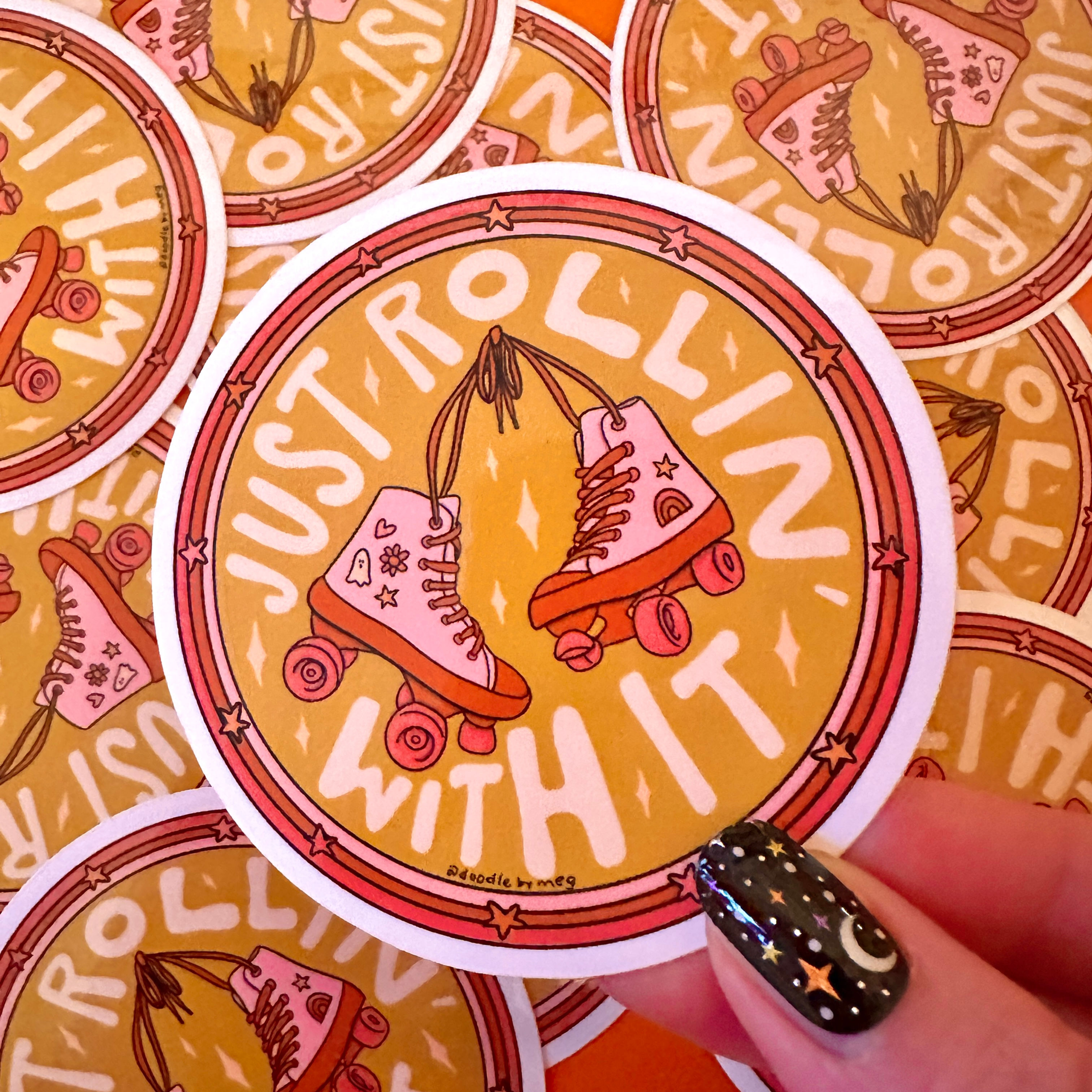 Just rollin' with it sticker