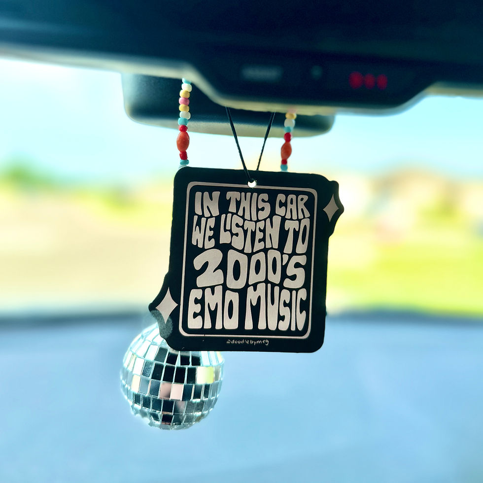 Thumbnail: the car air freshener hanging in the car