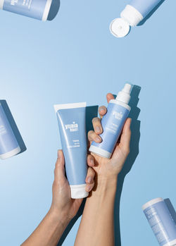 minimalistic flatlay studio photography