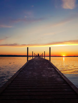 sunset on a lake near copenhagen