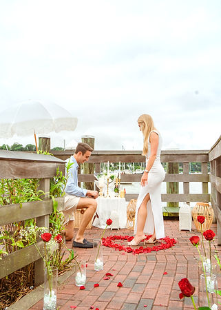 Proposal with Roses