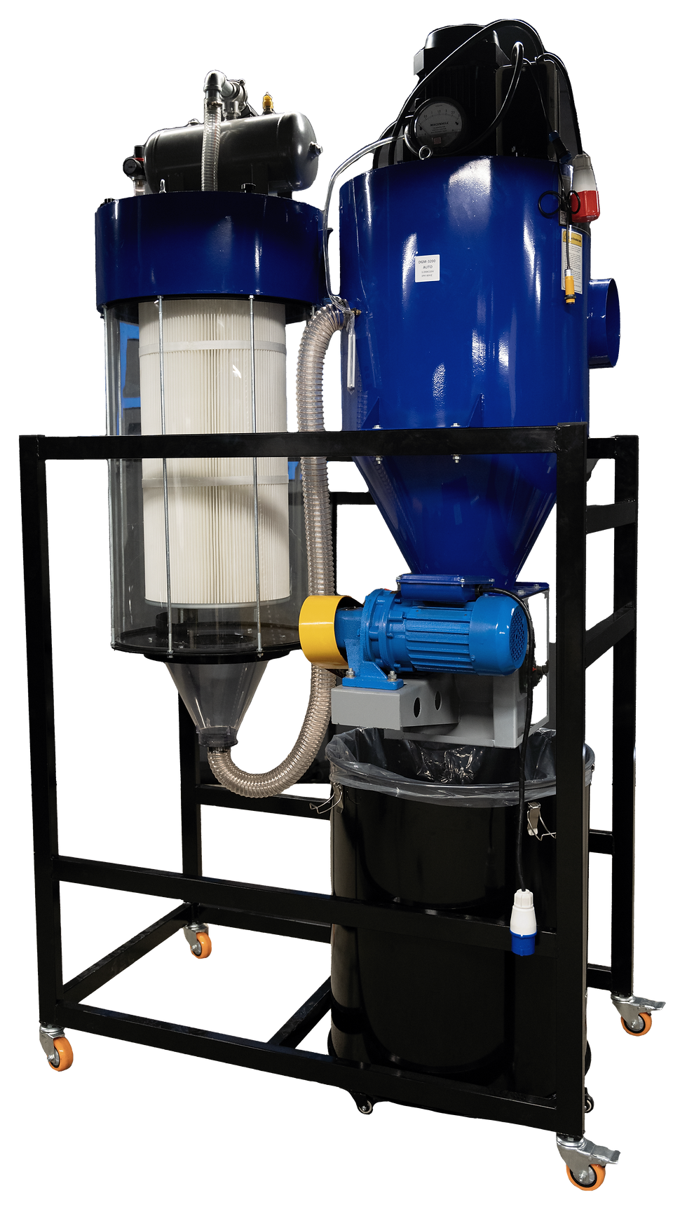 Fully automatic pulse-cleaning dust collector with intelligent operation and dual-stage filtration for industrial-scale dust control.