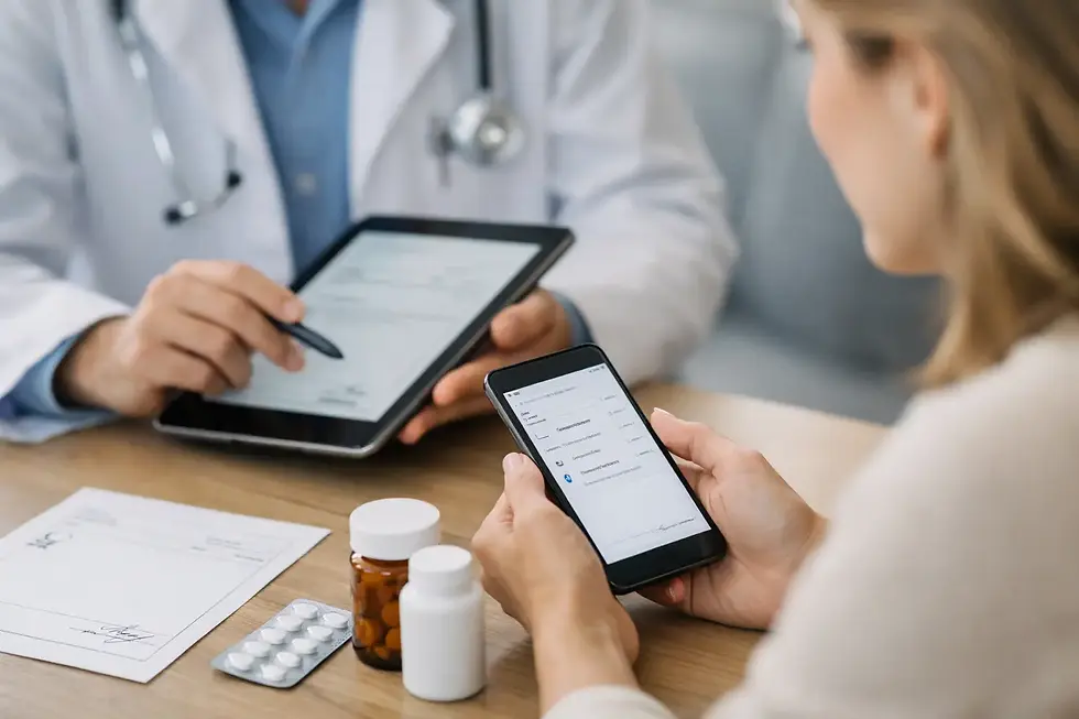 Qué buscar en una app para organizar recetas médicas