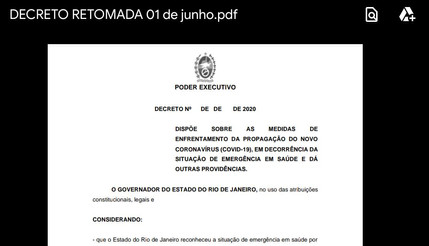 Governador do RJ decretou em 1° de junho quando reabrirá comércio? É falso