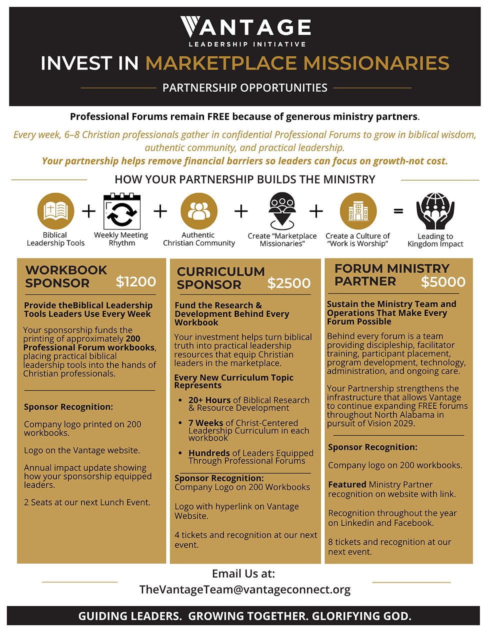 Marketplace Missionary Sponsorships