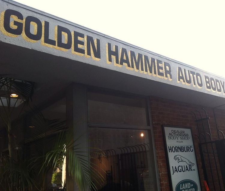 This is the sign painted by artist Lorenzo Rams for olden Hammer Auto Body in West Los Angeles. A hand-painted storefront sign is a great way to convey authenticity and originality. We serve primarily greater Los Angeles, South Bay, Long Beach, Orange County and will travel to most areas in Southern California.
