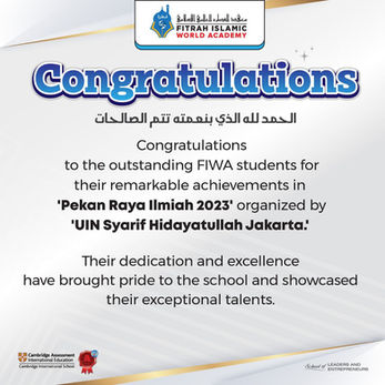 FIWA's Academic Prowess Shines Bright: Dominating 'Pekan Raya Ilmiah 2023'