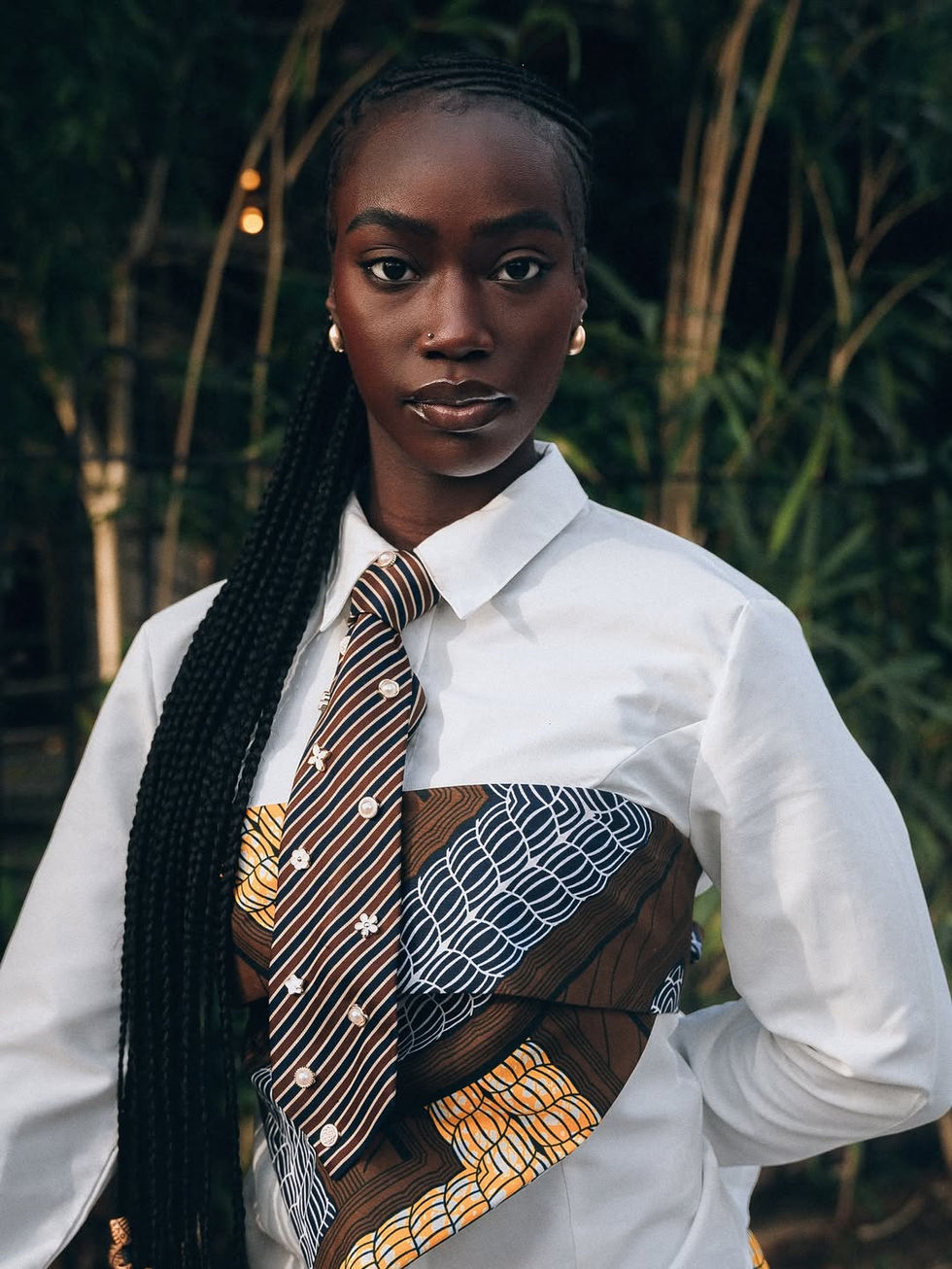 Modern African fashion enriched in culture & style. Stitches woven to portray the beauty o