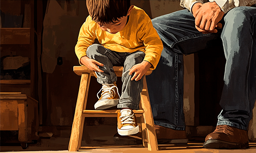 Ofereça ao seu filho a oportunidade de tentar.