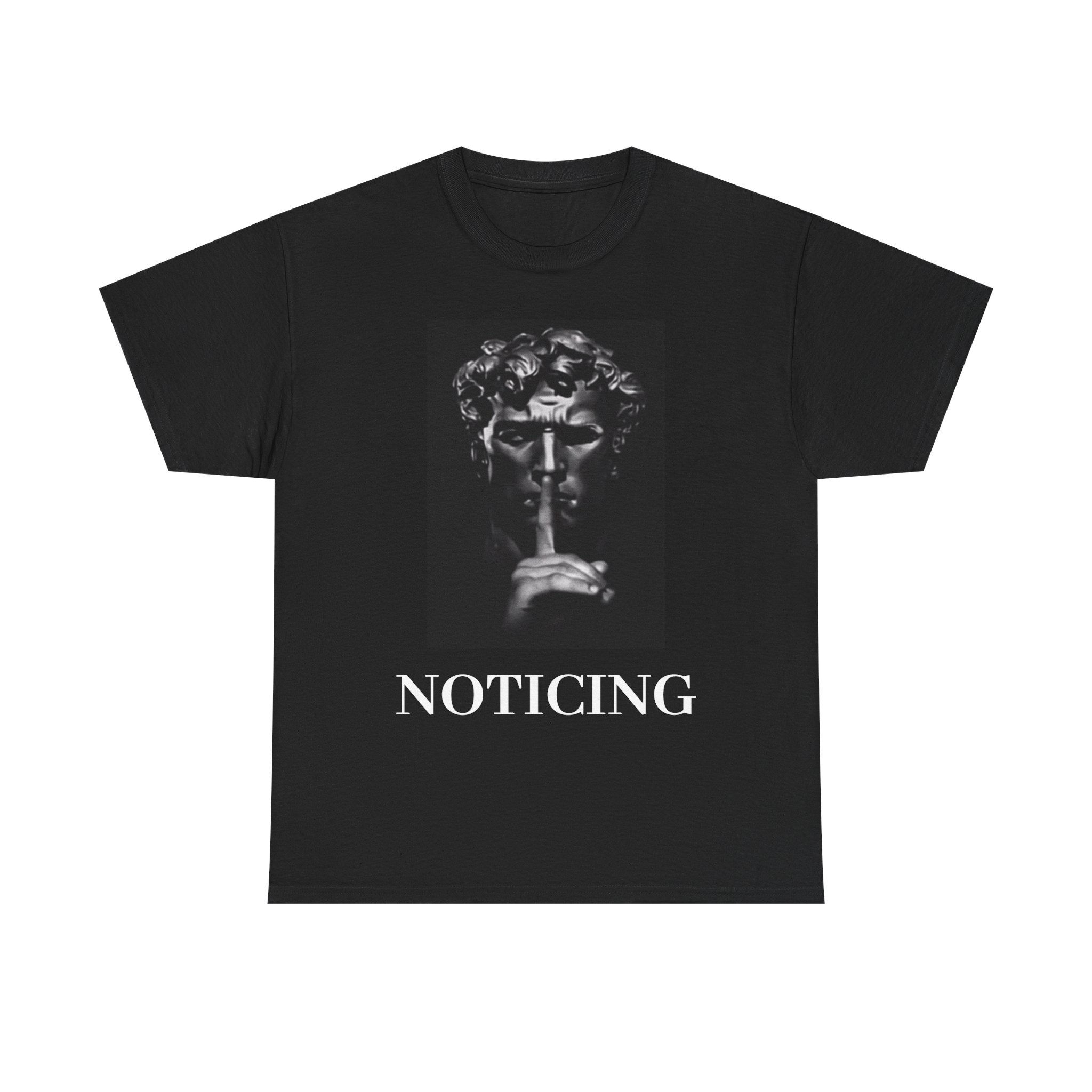 'Noticing' Black Tee