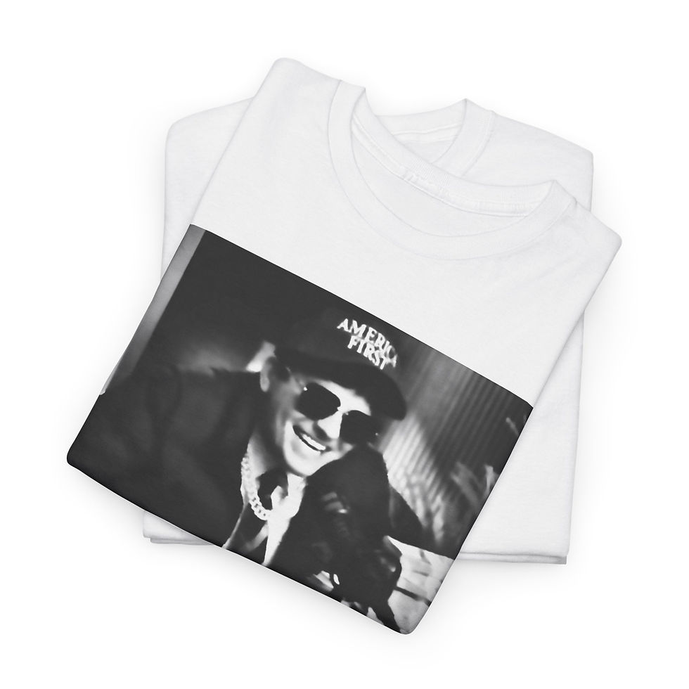 Thumbnail: 'AMERICA FIRST' NJF White Tee