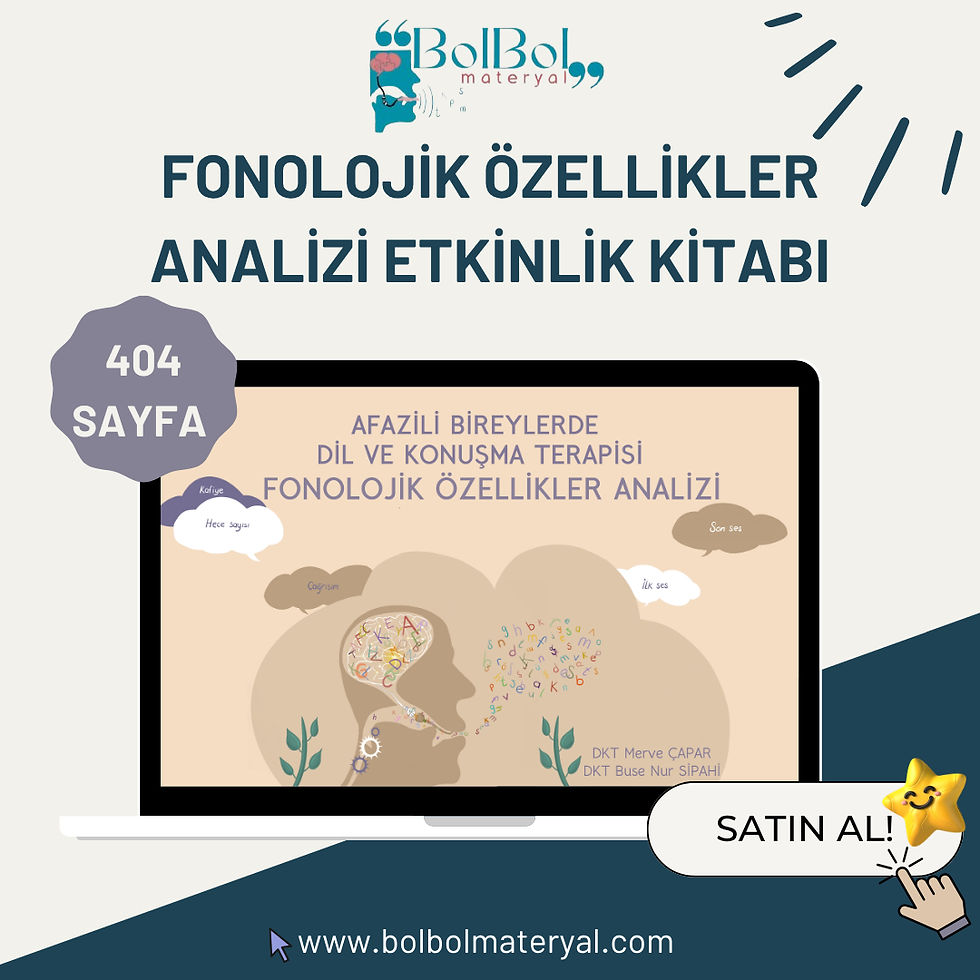 Küçük resim: Afazi Terapisi Mezun Paketi (E-Kitap)