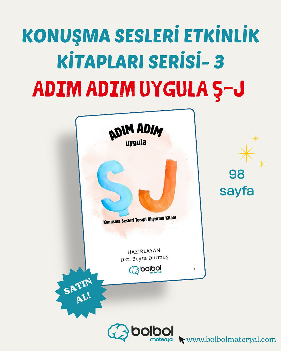 Küçük resim: Adım Adım Uygula Ş-J Konuşma Sesleri 