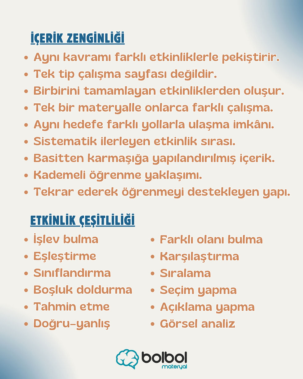 Küçük resim: Salon Eşyaları ve İşlevleri – Semantik Çalışma Kitabı (E-Kitap)