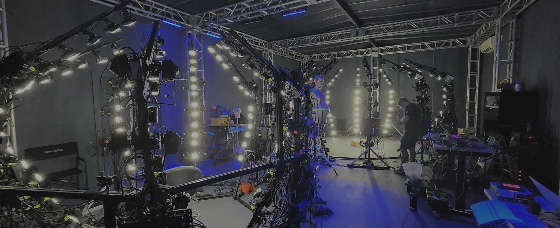 Photogrammetry scanners for head and body scans for VFX.