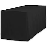 Thumbnail: Table Cloth: 6ft. Black, Linen