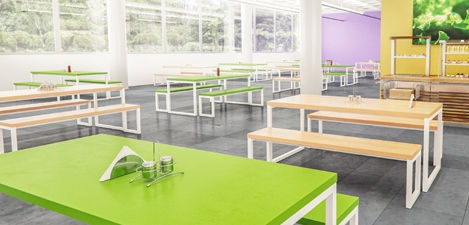 School Dining Bench Sets