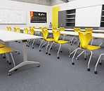EN Roll Chairs shown in Classroom