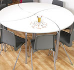 Whiteboard Top Leaf Modular Tables