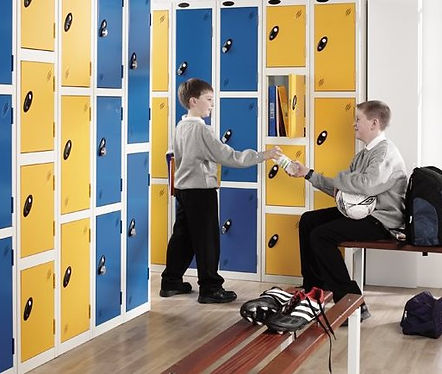 School PE Changing Room Lockers