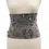 Thumbnail: Fleece Back Warmer Gray with Flowers Pattern