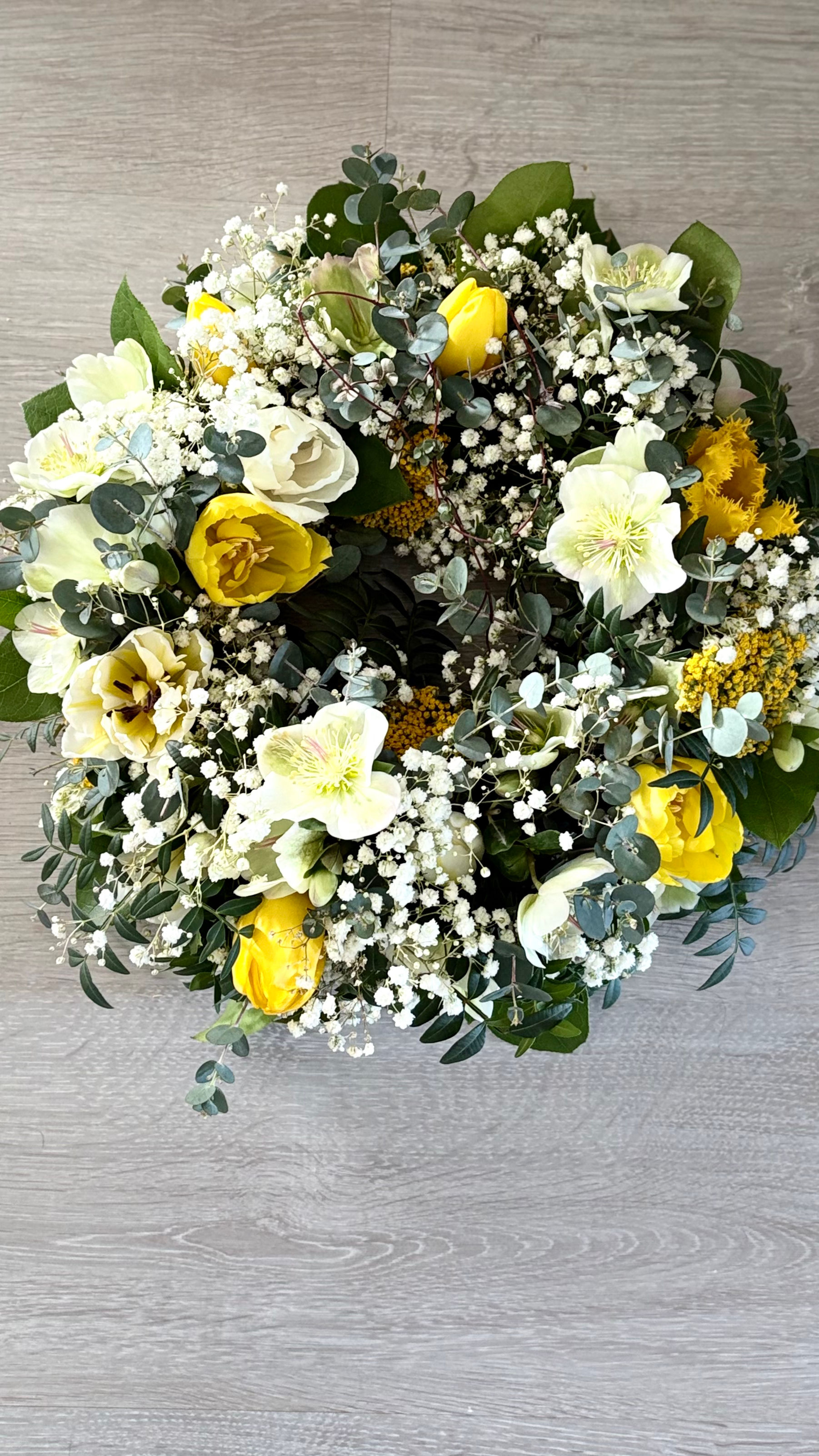Geel/witte krans