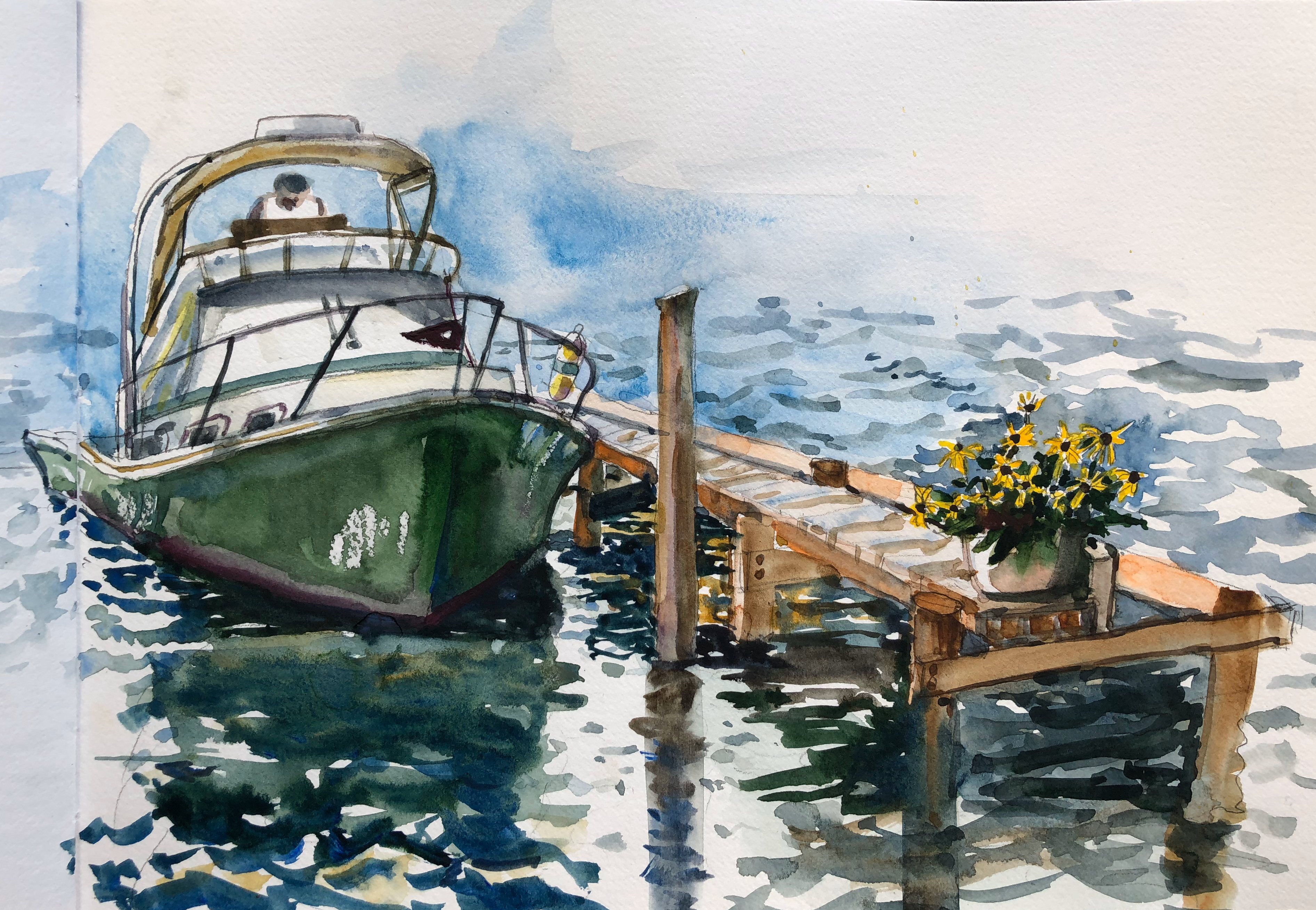 Boat Docking in Oyster Bay
