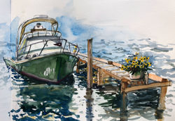 Boat Docking in Oyster Bay