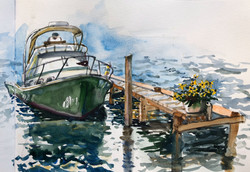 Boat Docking in Oyster Bay