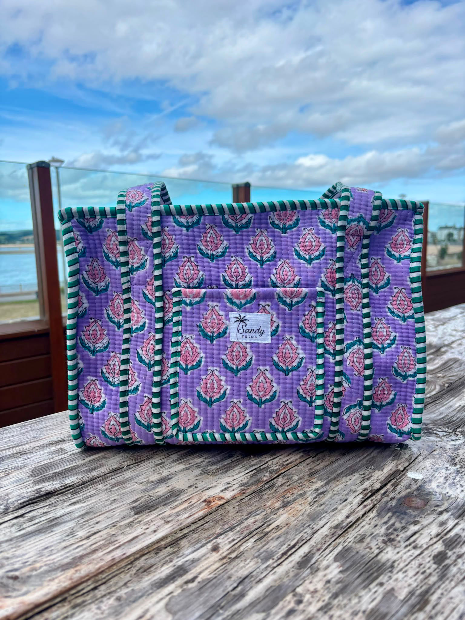Lavender Dreams Midi Tote