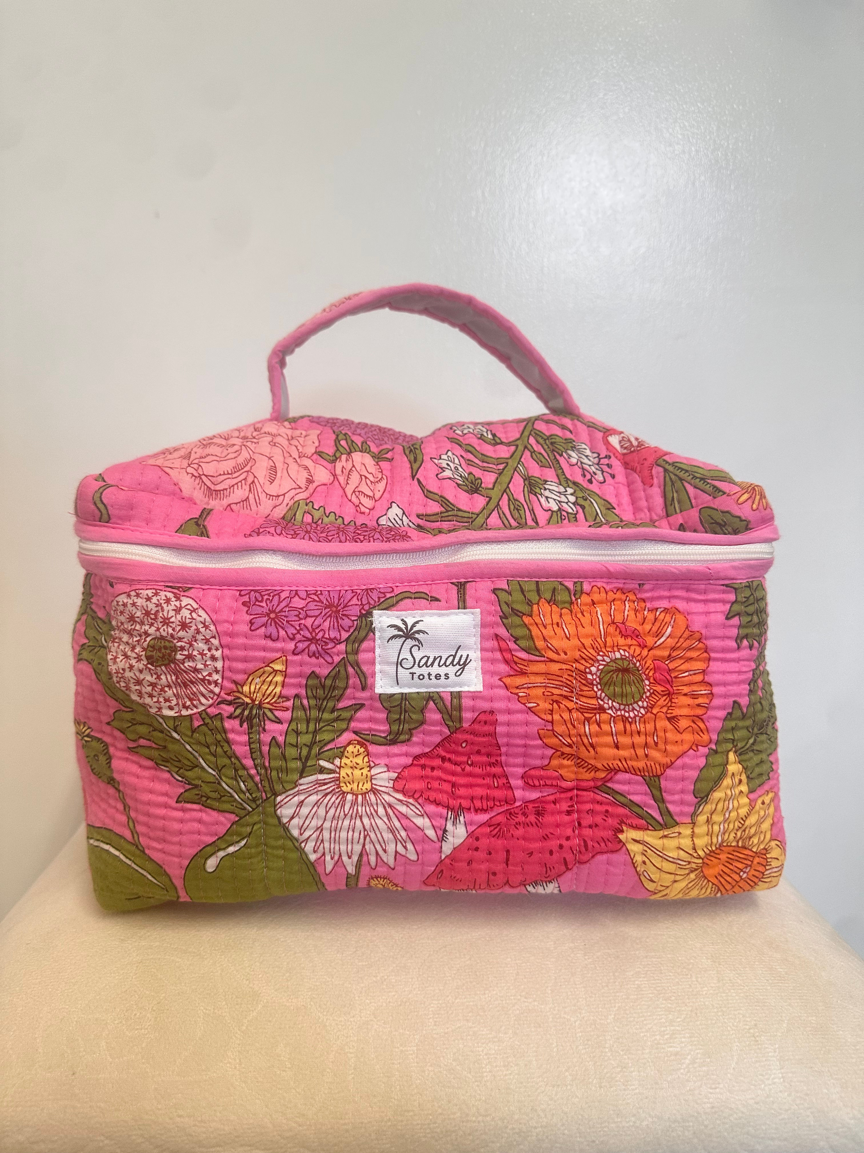 Secret Garden Waterproof Cosmetic Bag