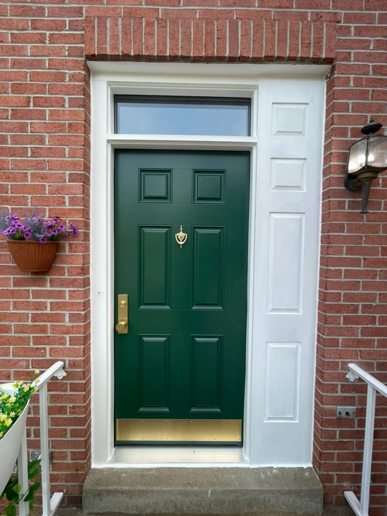 Provia Heritage Fiberglass Entry Door with Transom