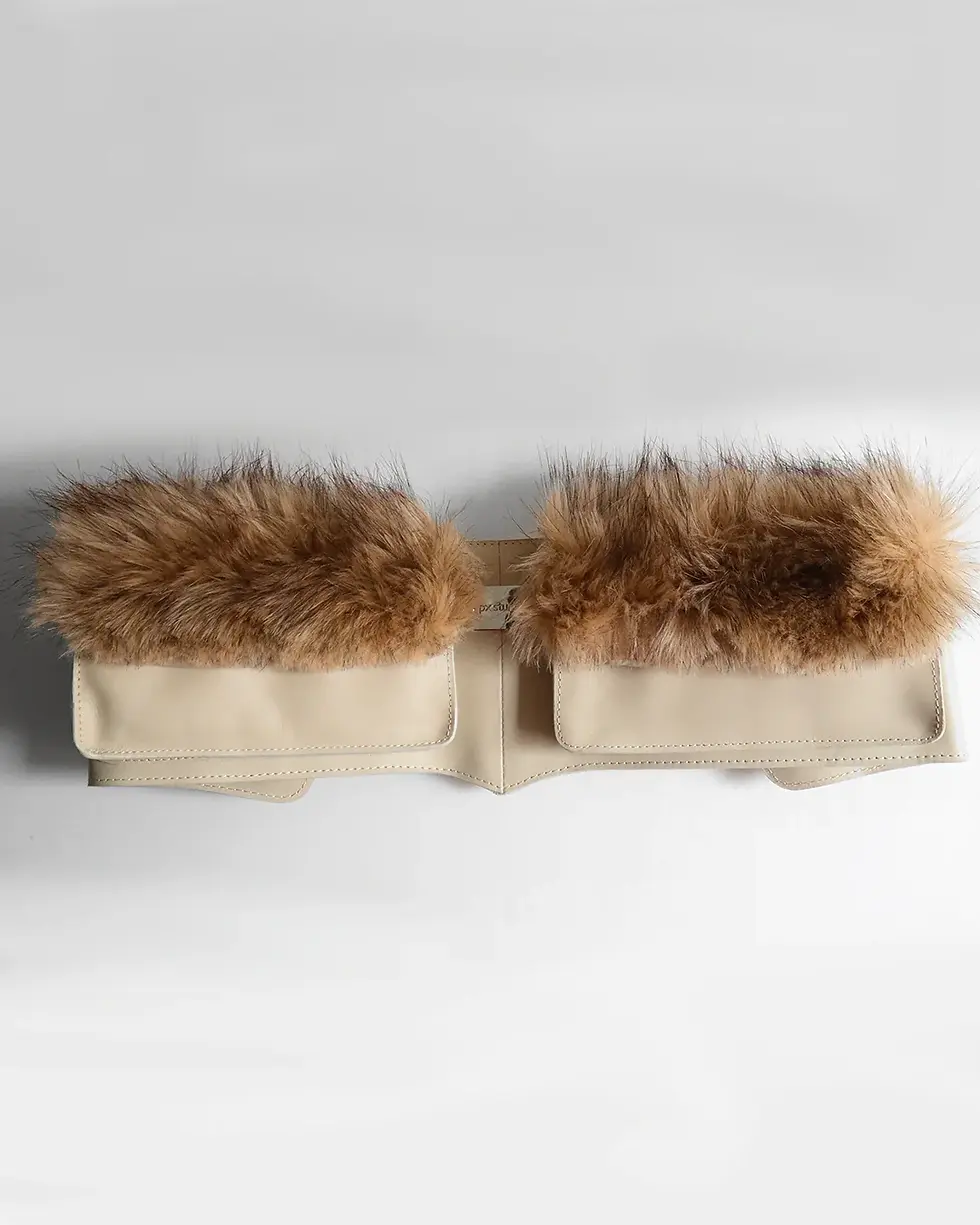 LEATHER BELT BAG YETI από Parallel X studio