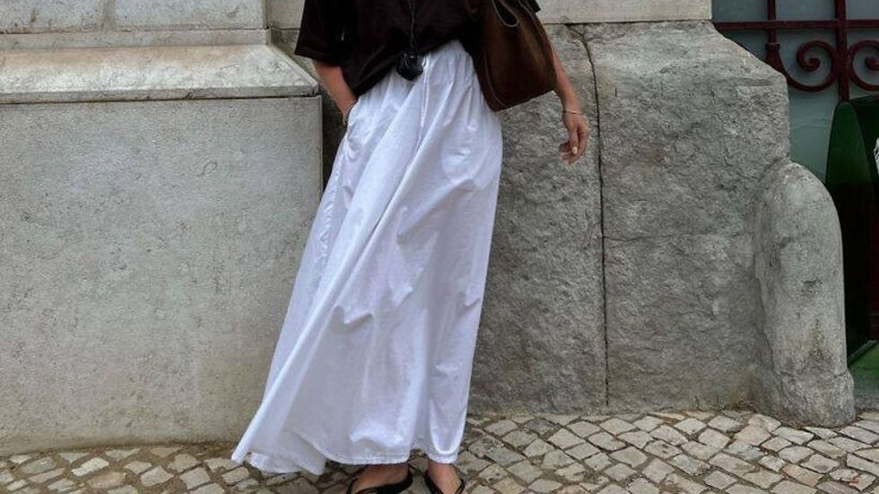 3 Ιδέες για να Φορέσεις τη Λευκή Μάξι Φούστα Αυτό το Καλοκαίρι