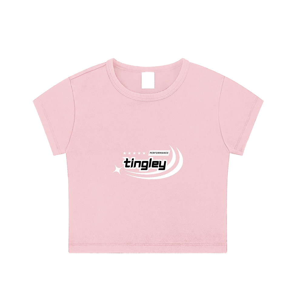 Thumbnail: Pink Tingley Performance cropped T-shirt