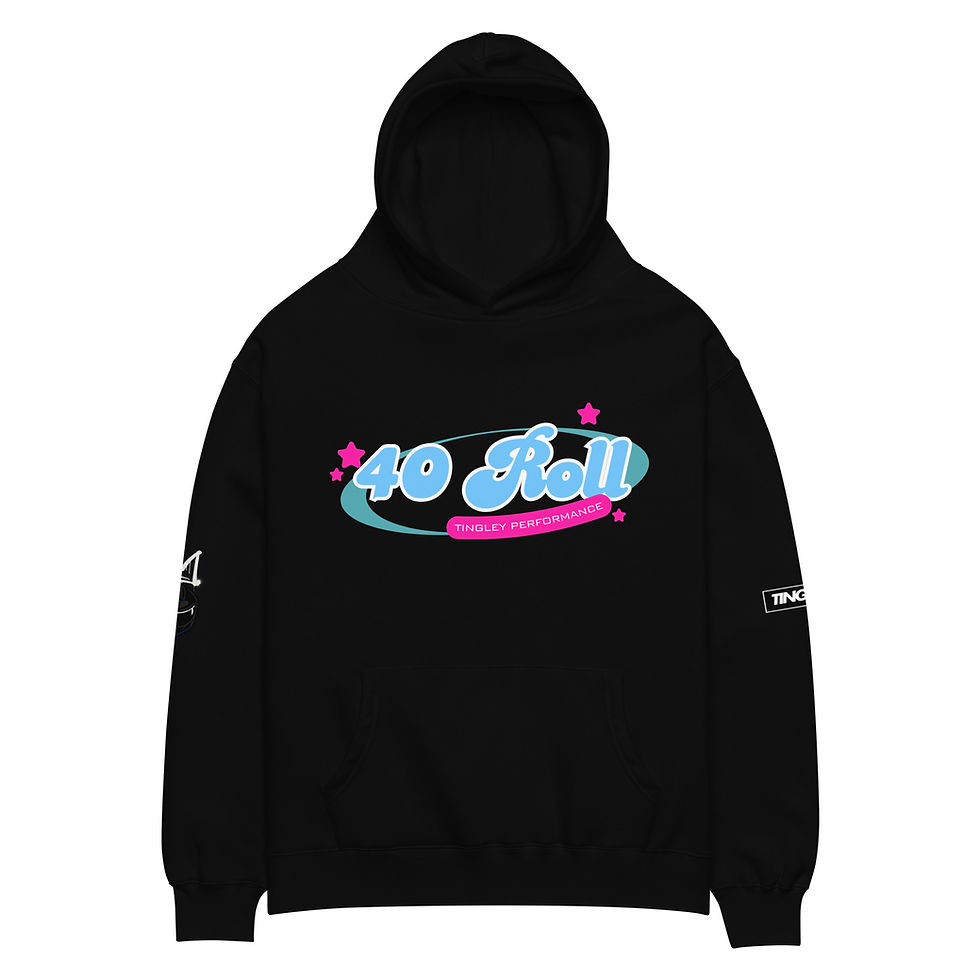 Black "40 Roll" hoodie
