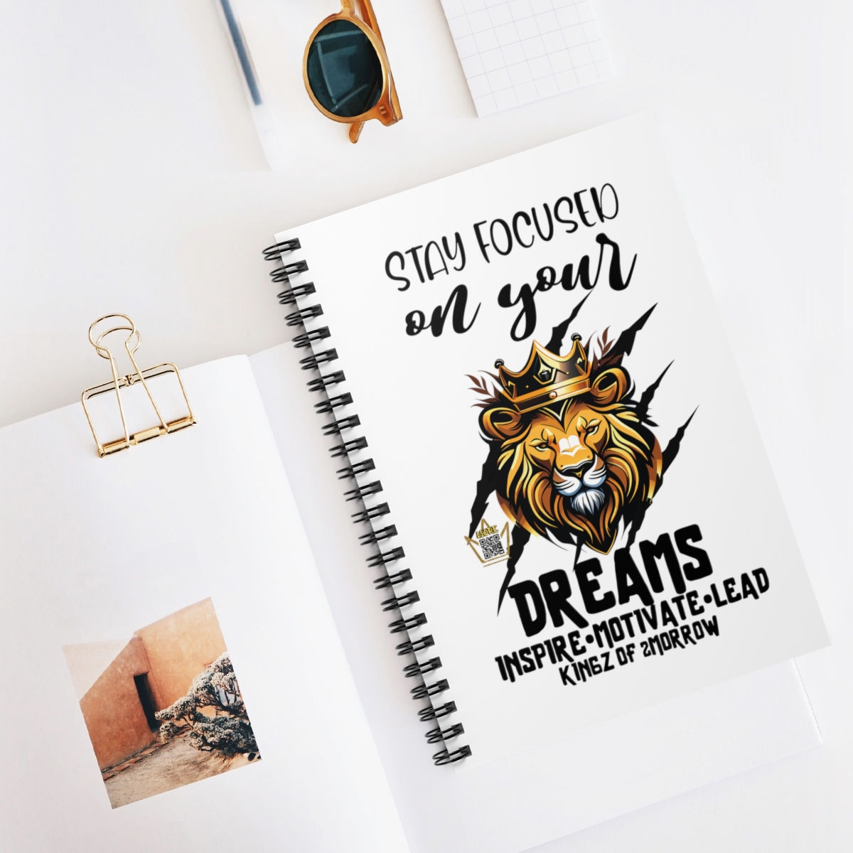 Stay Focused on Your Dream (s) Spiral Notebook - Ruled Line