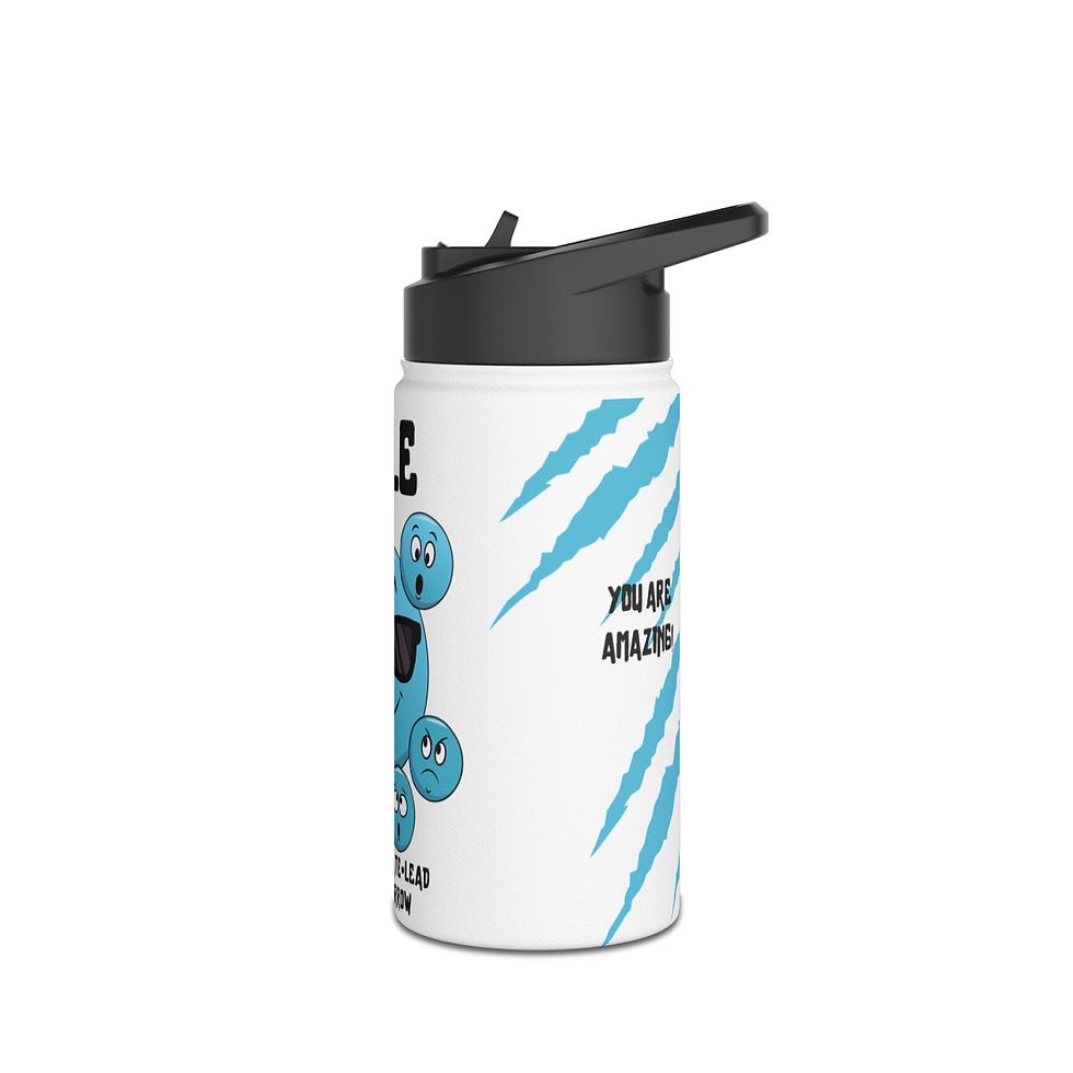 Thumbnail: Smile Stainless Steel Water Bottle, Standard Lid 