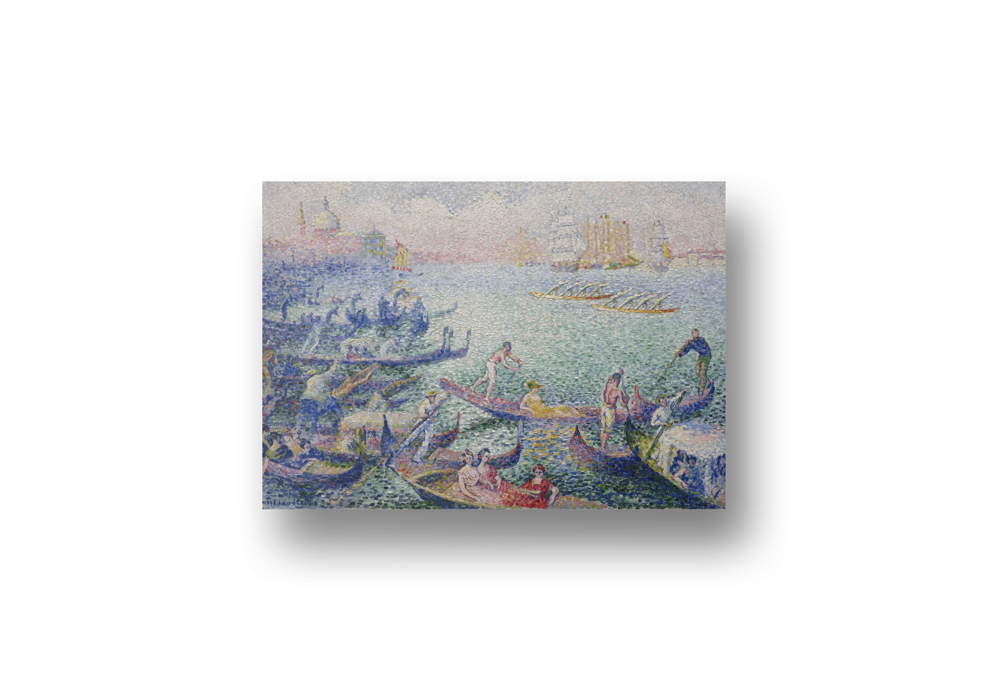 Regatta in Venice (1903) Seascape Painting – henri-edmond cross