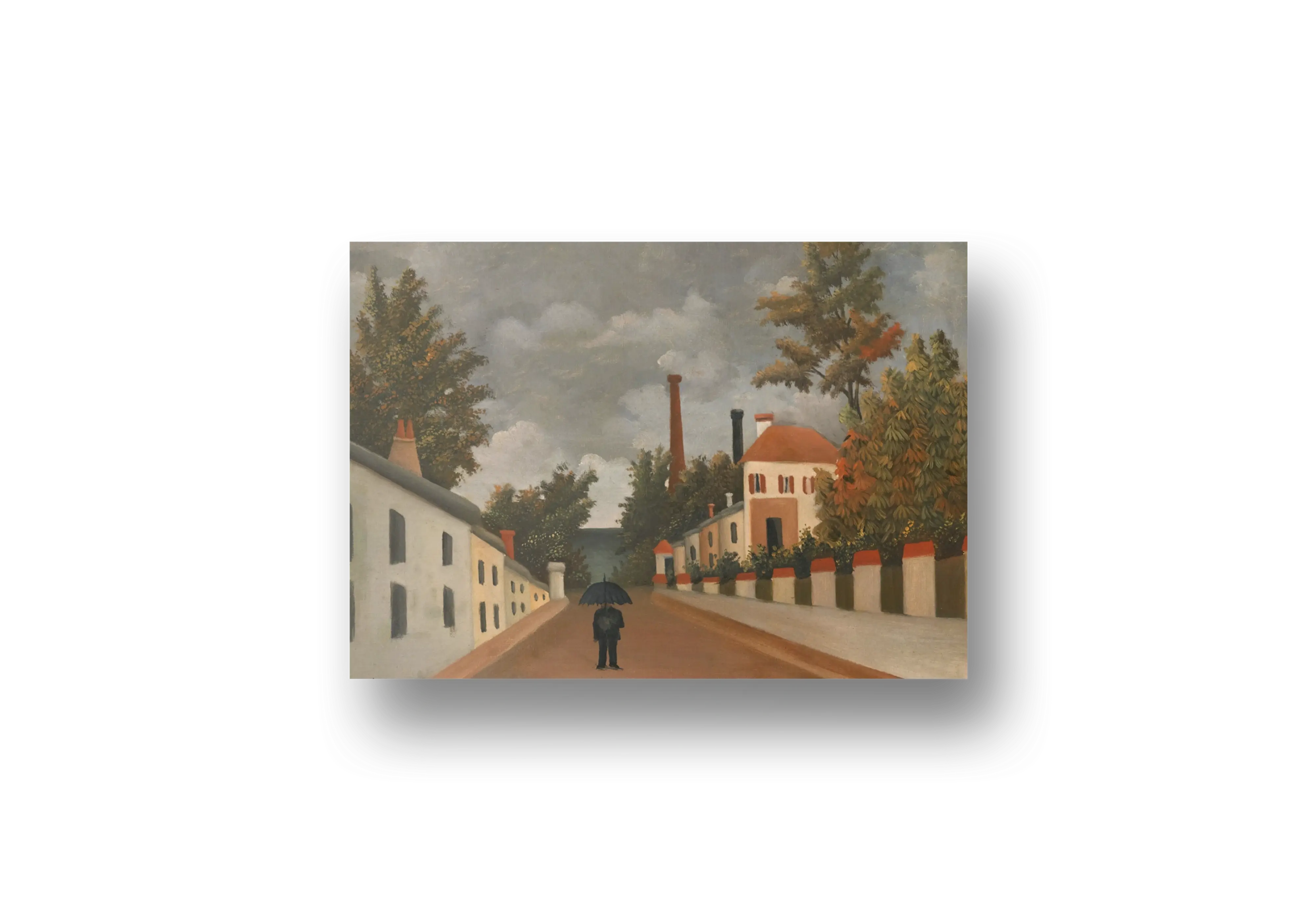 Vue Des Environs De Paris (circa 1900) Canvas Print – henri rousseau