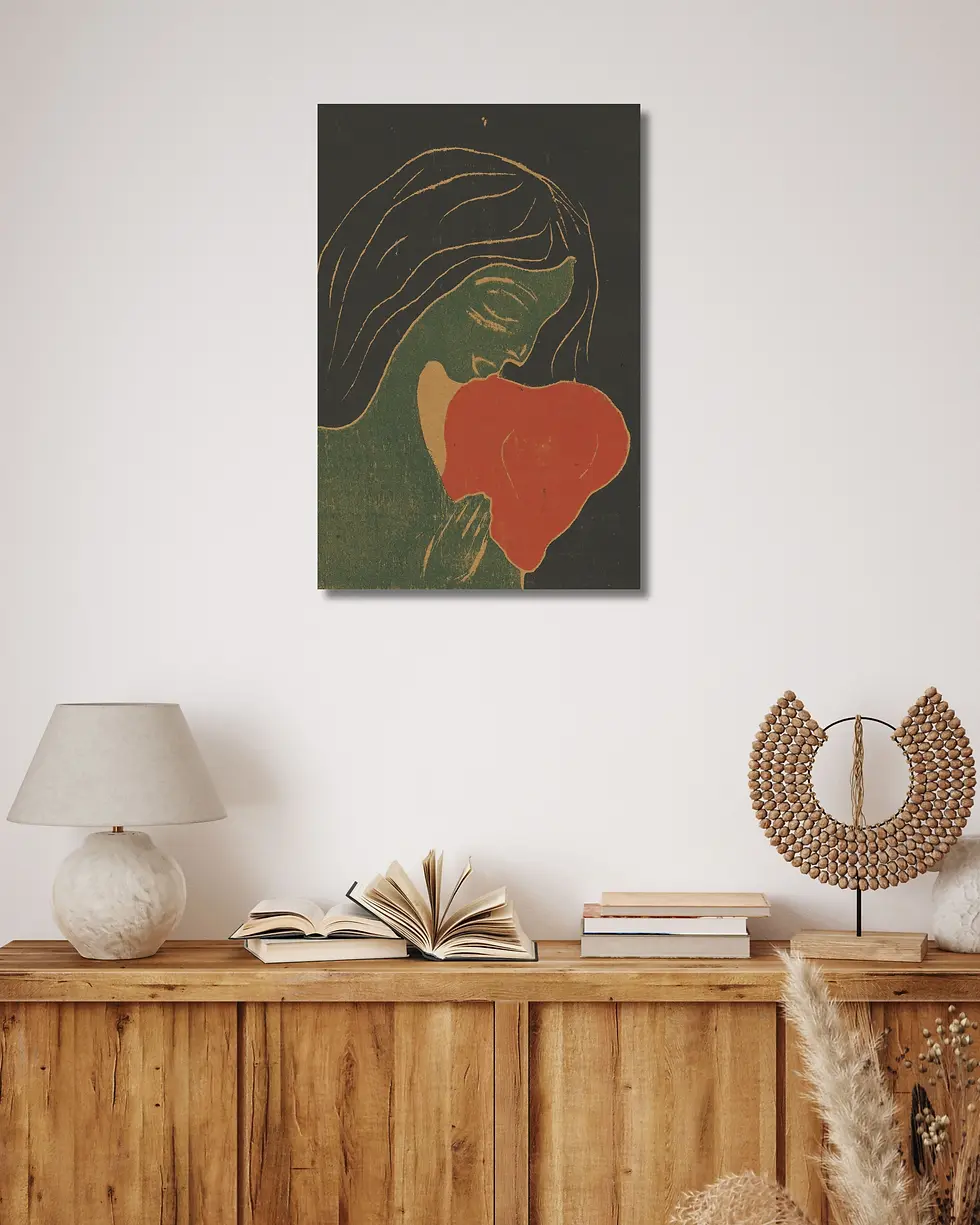 Thumbnail: Das Herz by Edvard Munch (1899) – Symbolist Expressionist Art Print