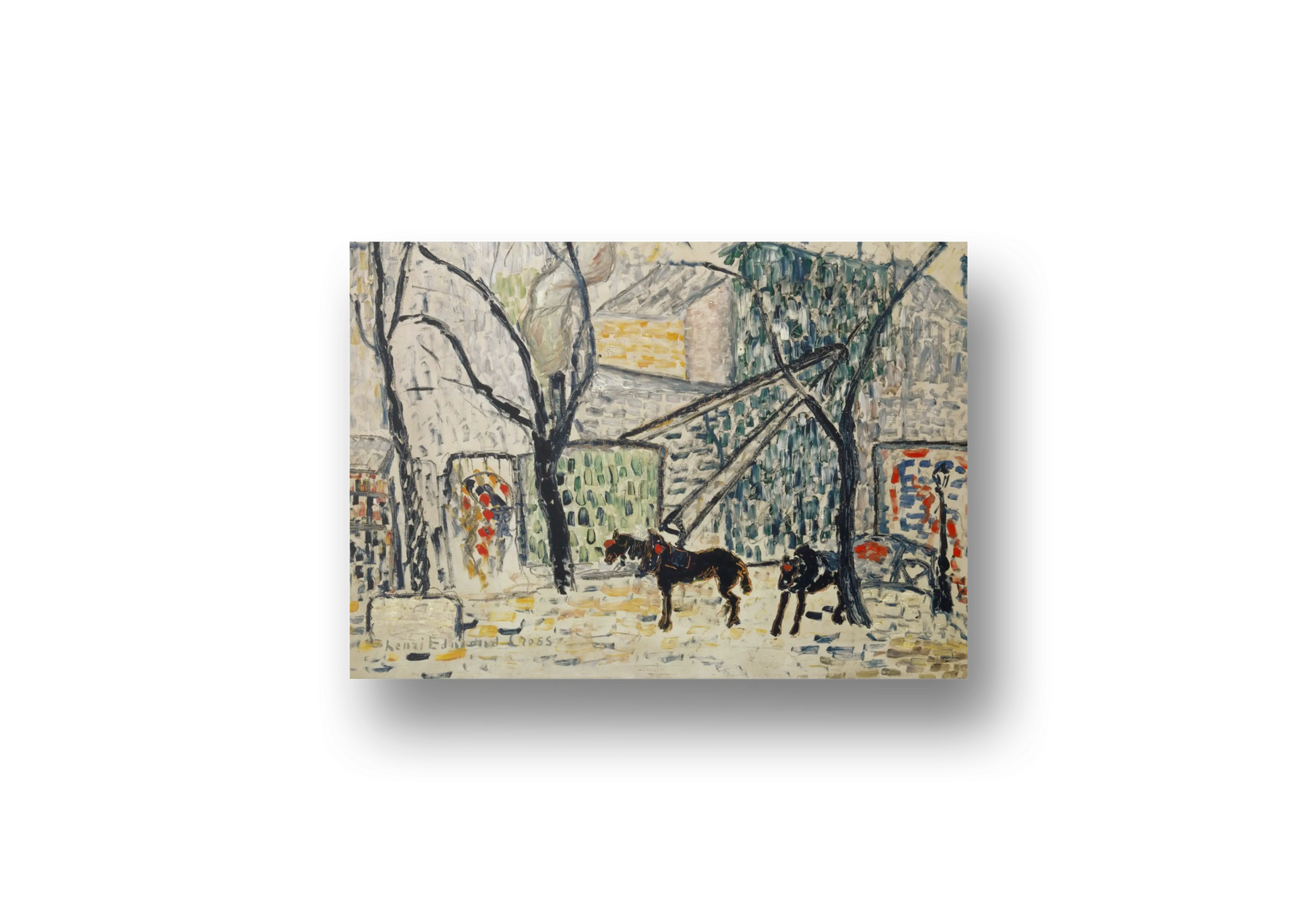 Boulevard Pointillist Urban Landscape – henri-edmond cross