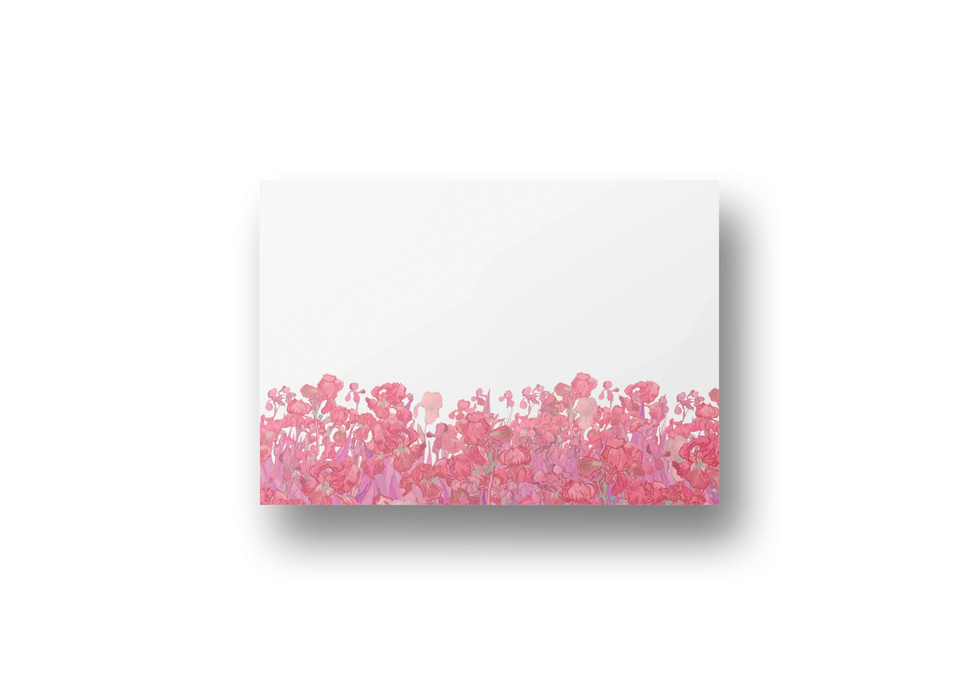 Van Gogh Pink Floral Field – Soft Pastel Canvas Wall Art