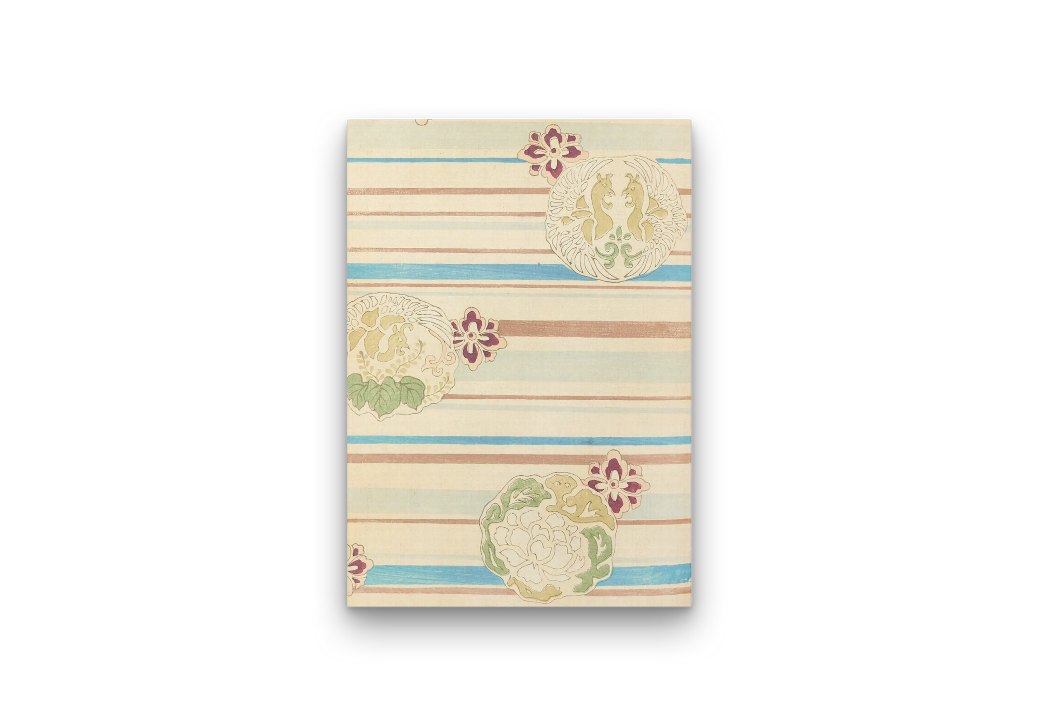 Striped Phoenix Crest Japanese Pattern Art 1901 – Korin Furuya