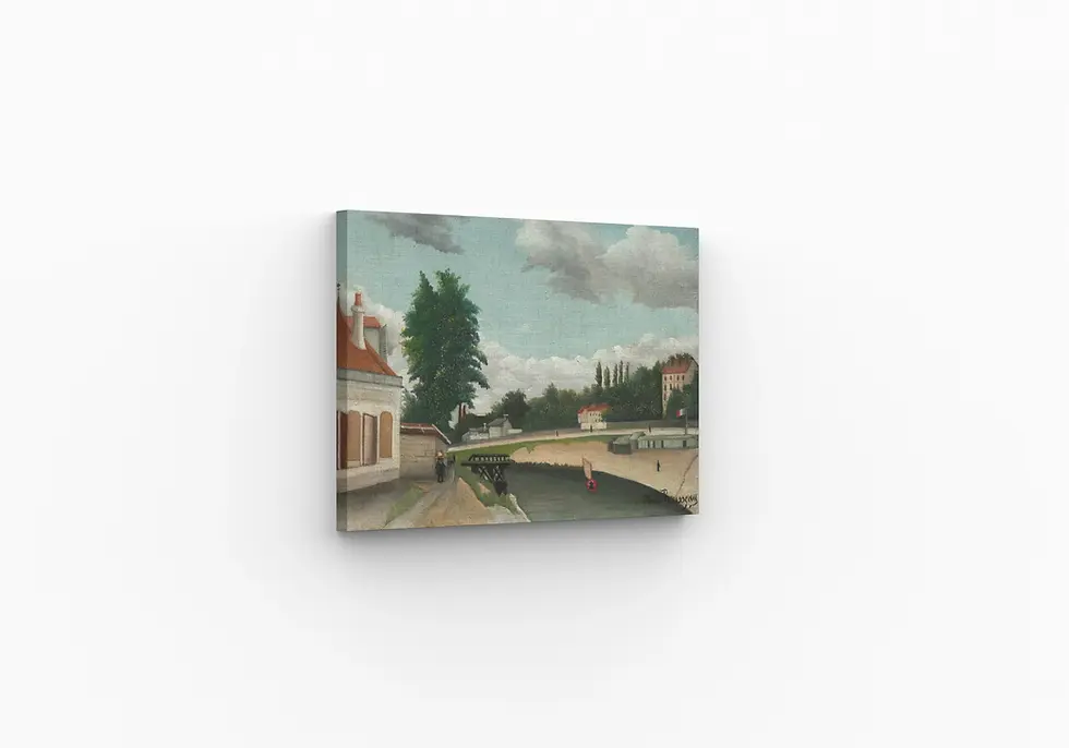 Thumbnail: Outskirts of Paris (c. 1897–1905) by Henri Rousseau