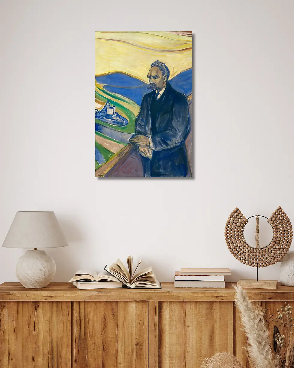 Thumbnail: Friedrich Nietzsche by Edvard Munch (1906) – Expressionist Portrait Print