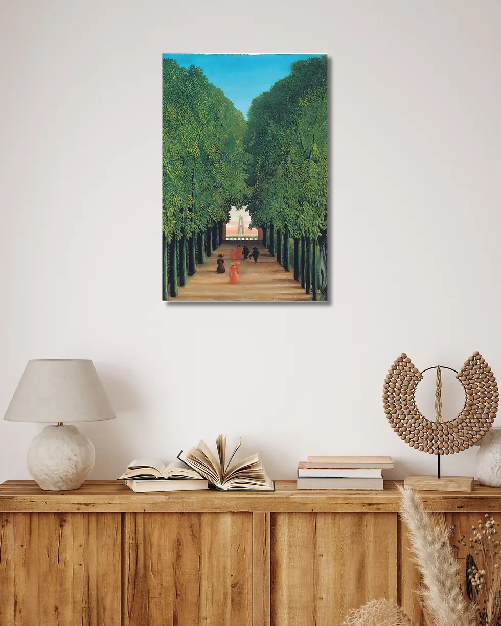 Thumbnail: The Avenue in Saint-Cloud Park (ca. 1908) – Henri Rousseau