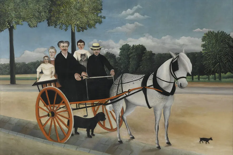 Thumbnail: La Carriole du Père Junier 1908 Carriage Scene – henri rousseau