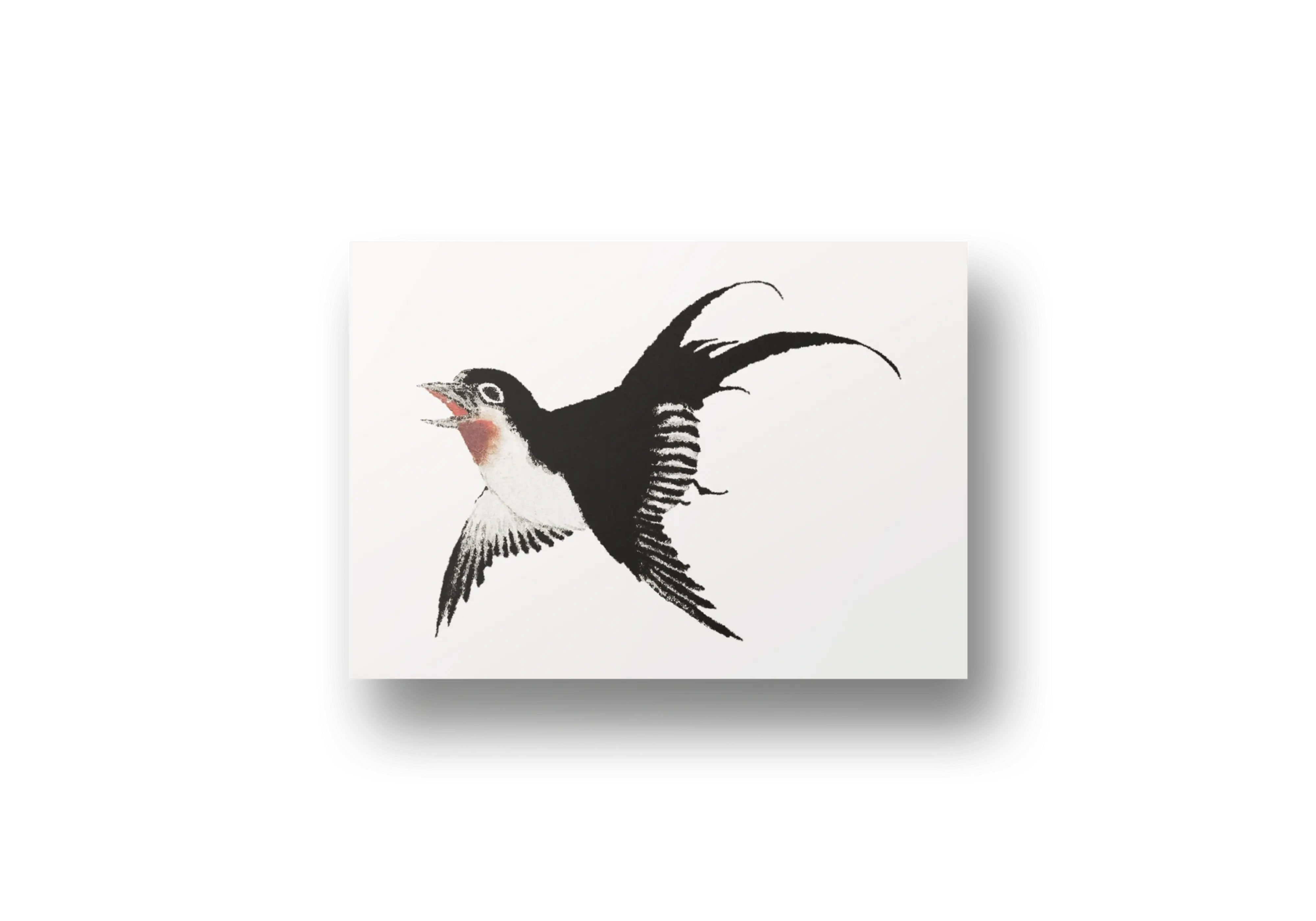 Singing Swallow Close Study (c. 1832) – Katsushika Hokusai